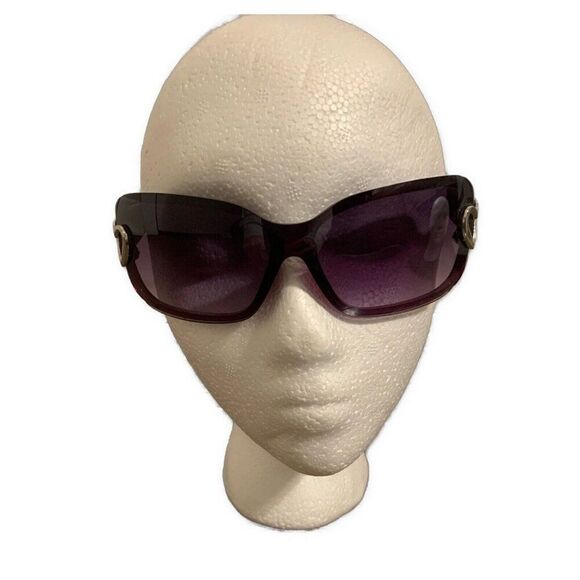 Panama Jack Womens Purple Leopard Print Wrap Sunglasses #14 - Picture 1 of 6